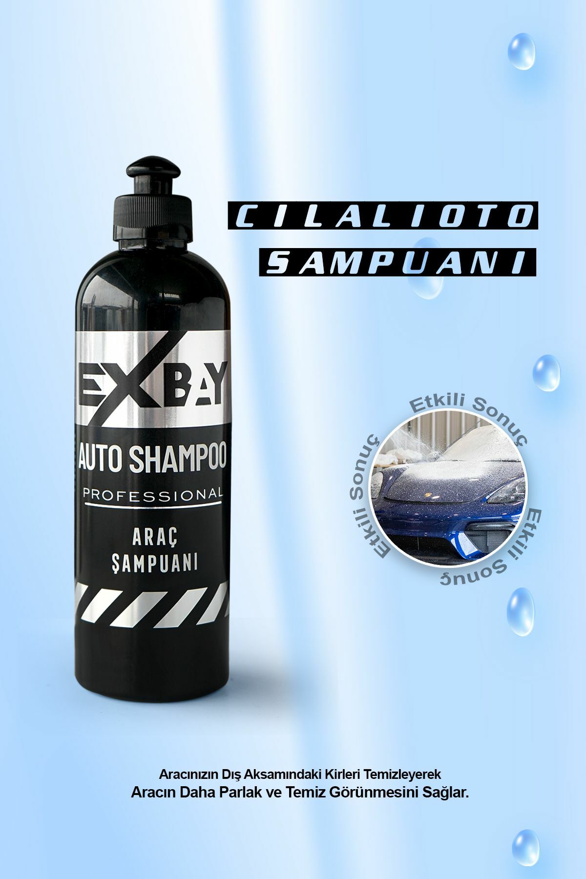 Cilalı Oto-araç Şampuanı Auto Shampoo |400 ml