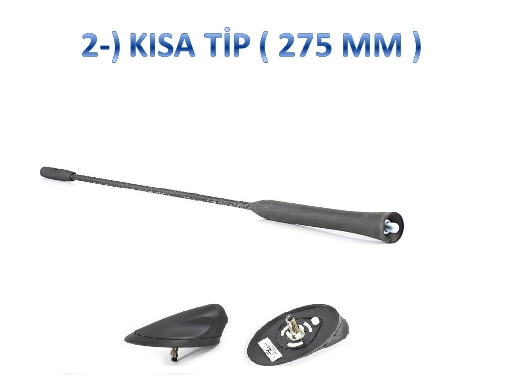 Ford Fiesta Tavan Anten Ve Gövde Takımı Uzun Kısa 2012-2017 KISA