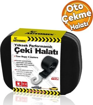 Automıx Çeki Halatı Çantalı Lüks Tip / 3 Metre / 3 Ton