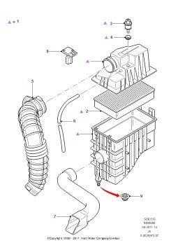Ford Transit Hava Filtre Hortumu 2001-2012