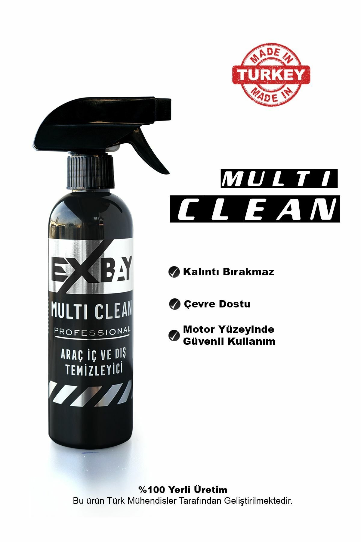 Araç Iç Ve Dış Temizleyici Multi Clean Döşeme-Motor-Jant /  400 ml