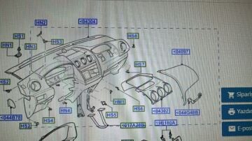Ford Connect Orta Göğüs Siperliği 2009-2013