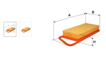 Ford Fiesta 1.4 Dizel Hava Filtresi Yerli  2002-2008