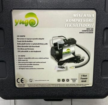 Metal Tek  Silindirli Hava Kompresörü Tamir Kitli 12 V /100 Psı