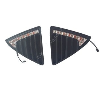 Ford Focus Gündüz Far Lamba Seti Mat Siyah Ledli 2011-2015