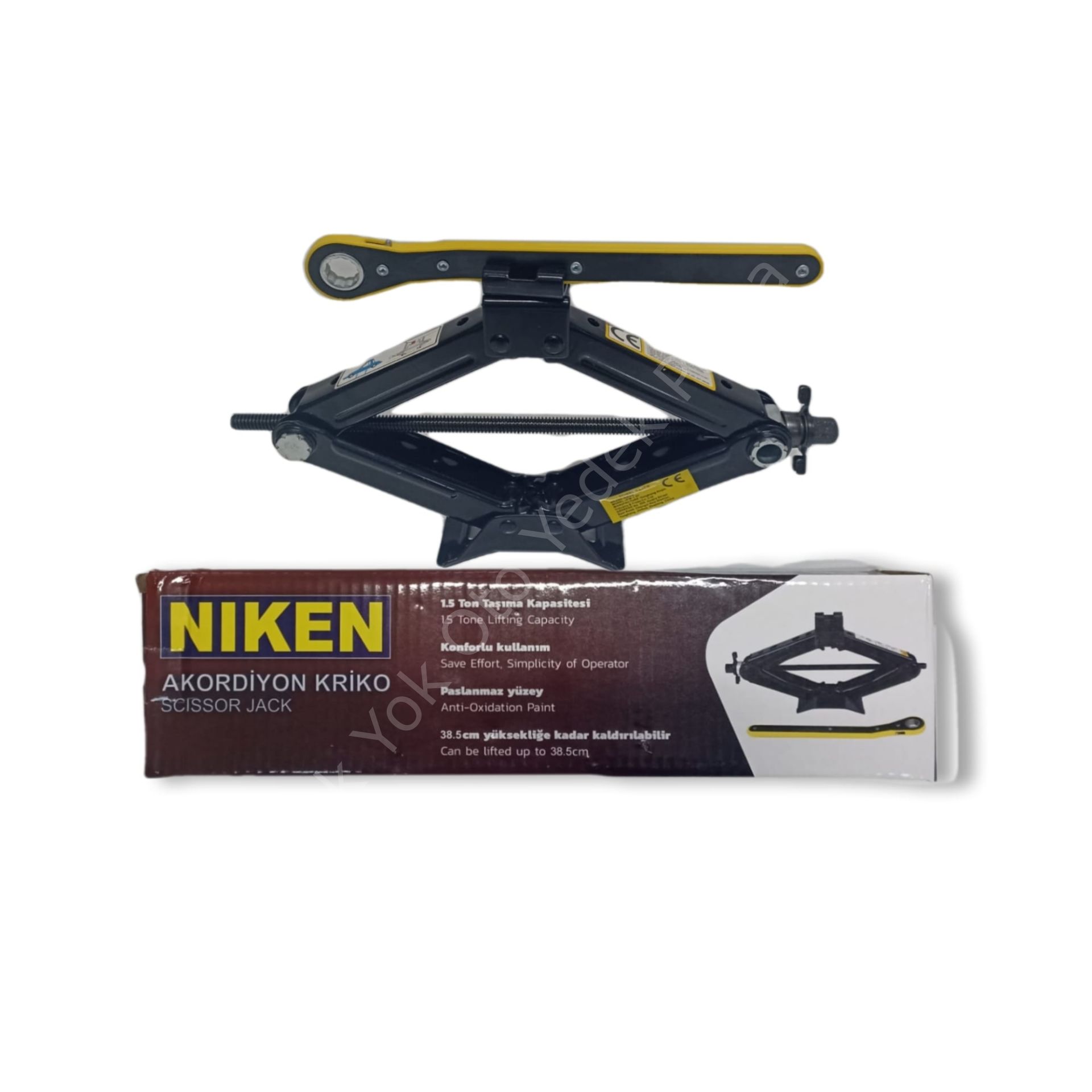 Niken Akordiyon Cırcırlı Kriko 1.5 Ton